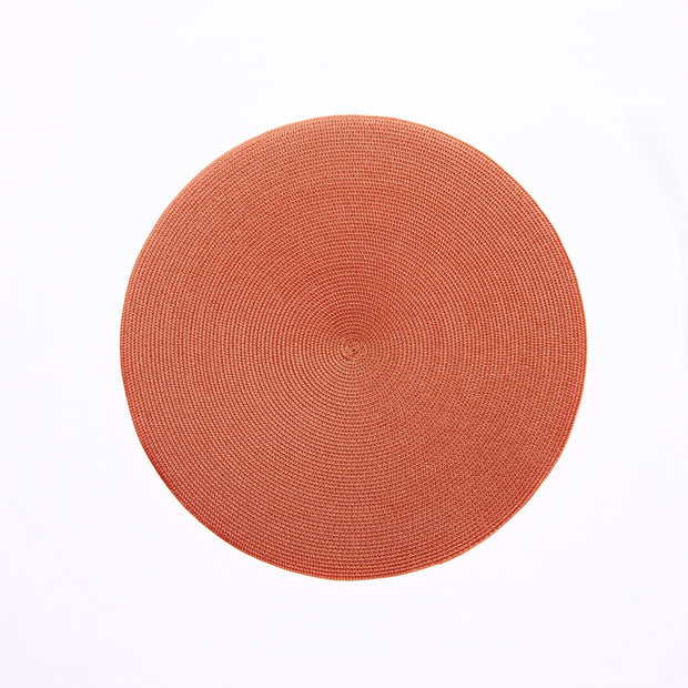 Round Placemat in Terracotta Set/4