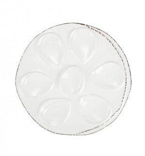 Lastra White Oyster Plate