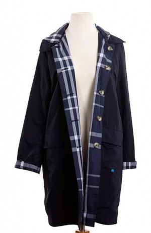 RainTrench Navy and Plaid