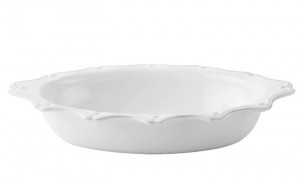 Berry and Thread Whitewash Oval Baker 