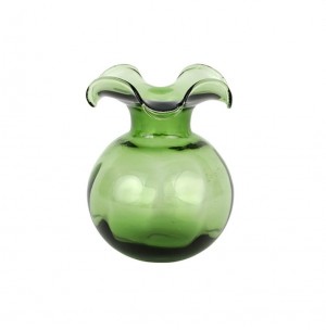 Hibiscus Bud Vase Dark Green