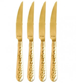 Martellato Gold Steak Knives Set/4