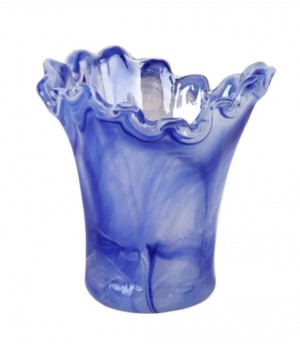 Onda Glass Cobalt Short Vase