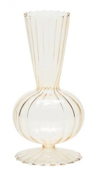 Tess Glass Bud Vase in Champagne