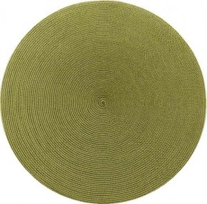 Round Placemat in Moss Canary Set/4