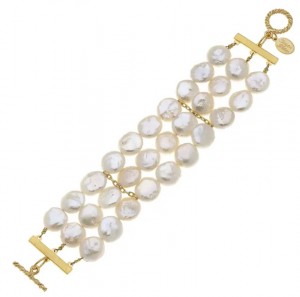 Multi-Strand Genuine Freshwater Pearl Bracelet