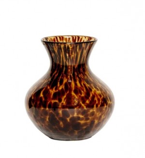 Puro Tortoiseshell Glass Vase