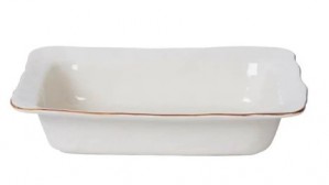 Cantaria Small Rectangular Baker White