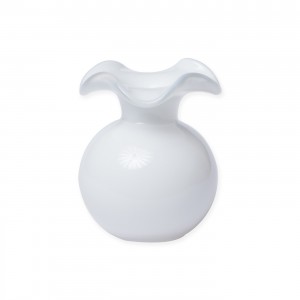 Hibiscus Bud Vase White